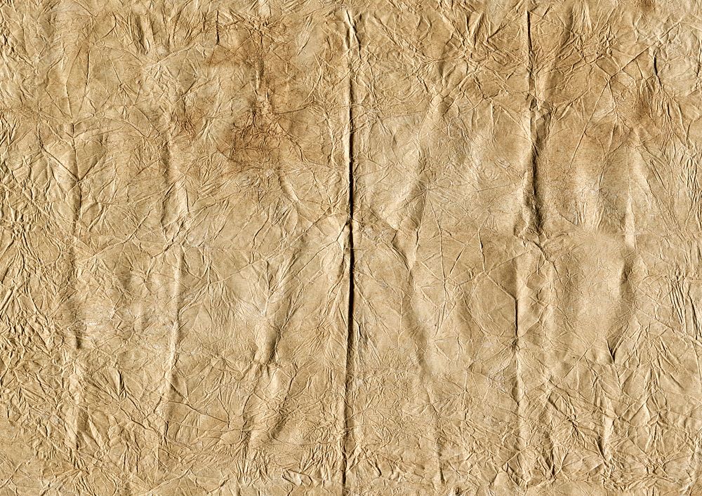 Old crumpled paper texture background, yellow design
