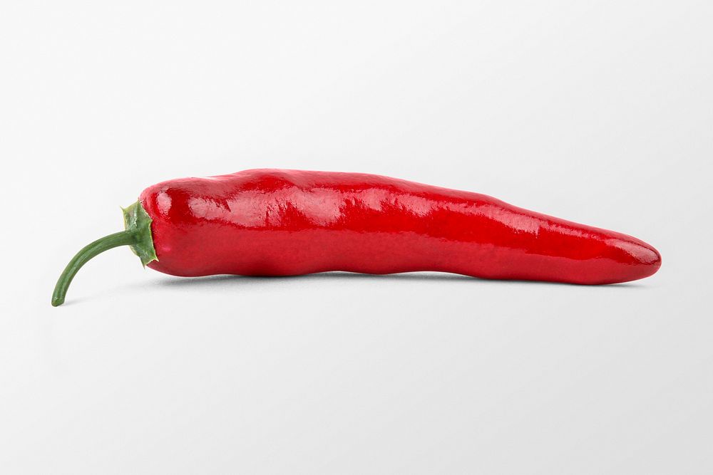 Red chili pepper clipart, fresh vegetable psd