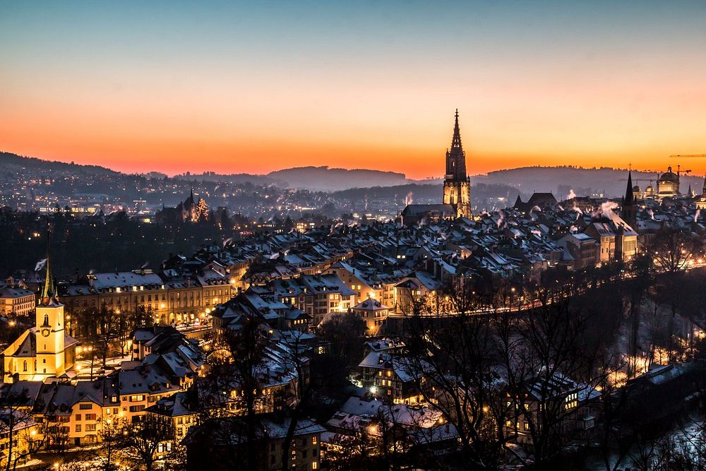 Free winter in Bern image, public domain Switzerland CC0 photo.