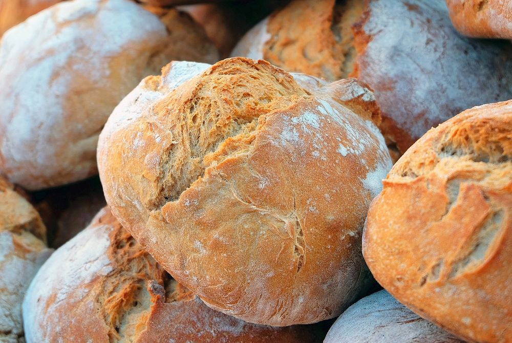 Free close up soda bread image, public domain food CC0 photo.