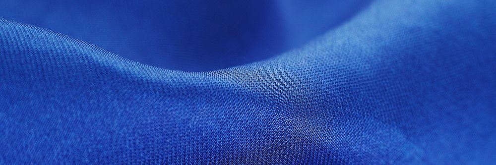 Blue fabric  texture background, twitter header design