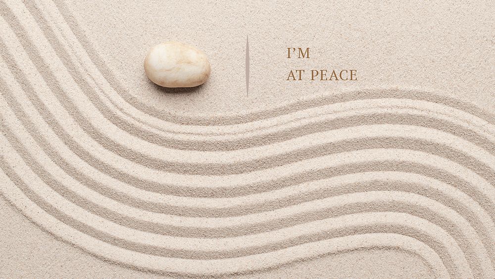 At peace wellness template psd minimal blog banner