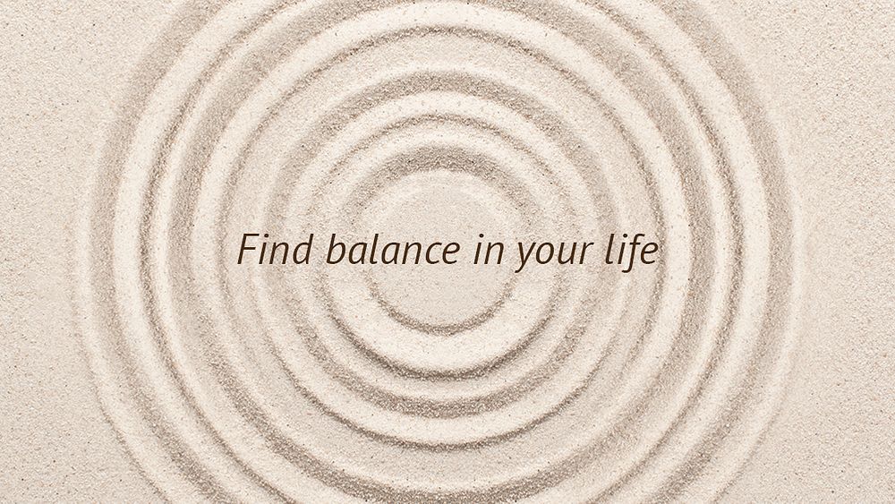 Find balance wellness template psd minimal blog banner