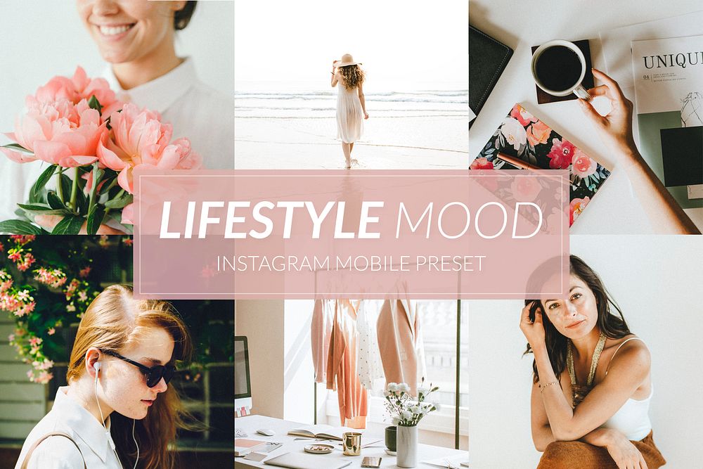 Lifestyle instagram filter mobile preset, lifestyle mood warm mood & tone blogger style easy overlay add-on