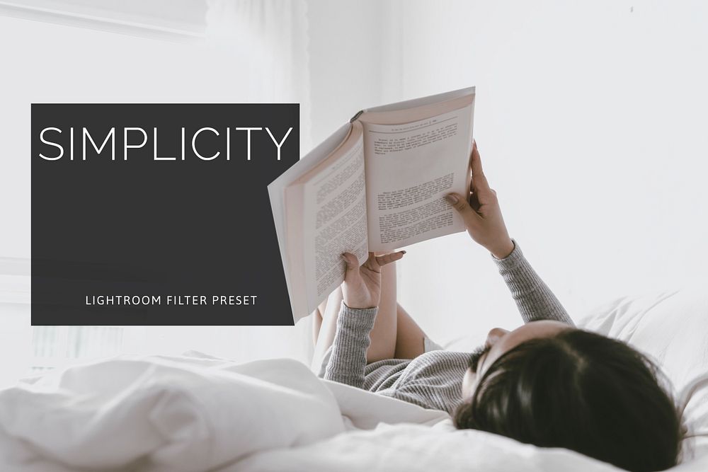 Simplicity lifestyle lightroom preset filter effect, blogger & influencer easy add on