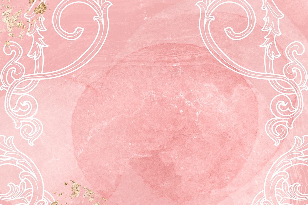 Pink flower background, aesthetic vintage ornamental graphic psd