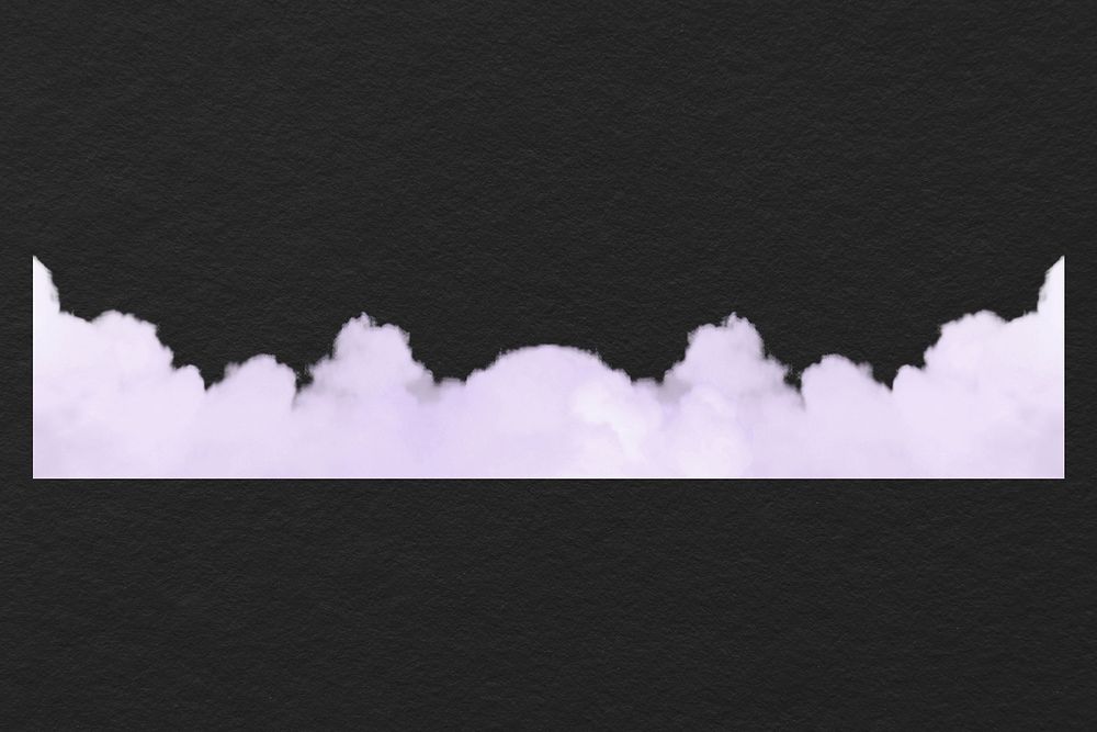 Cloud collage element, sky design psd