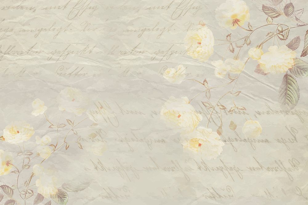 Vintage rose background vector 