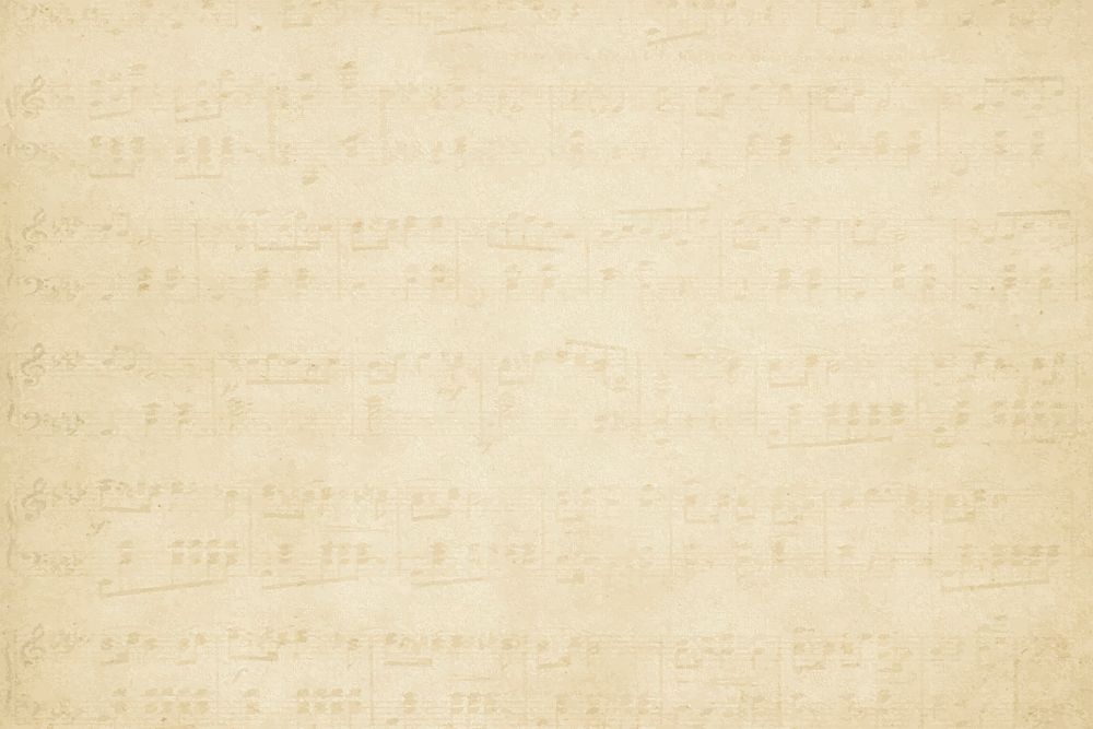 Vintage background with faded musical note vector