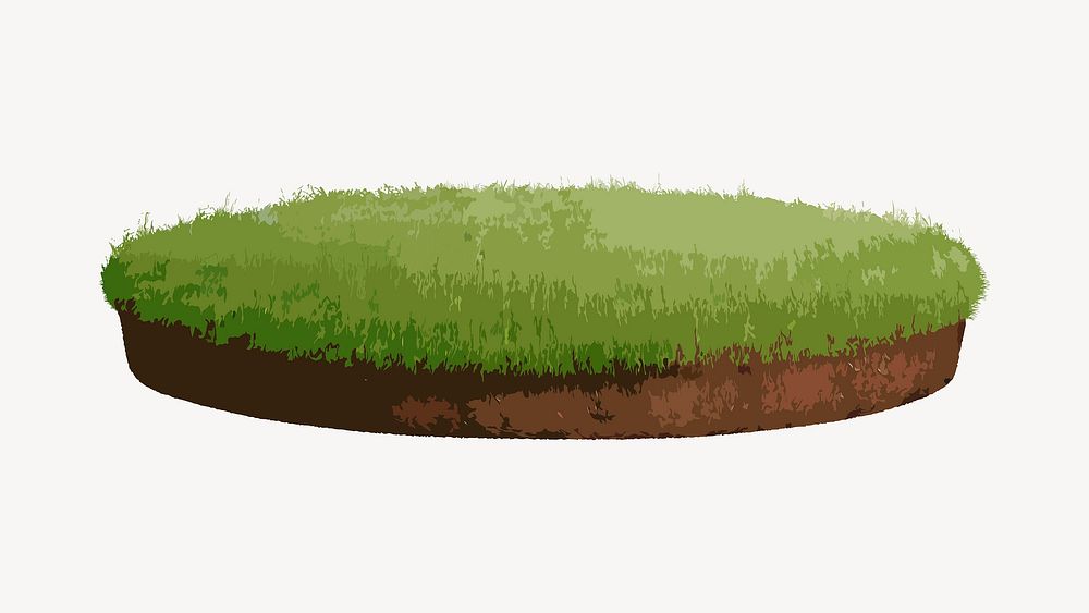 Grass ground isolated on white, | Premium Vector Illustration - rawpixel