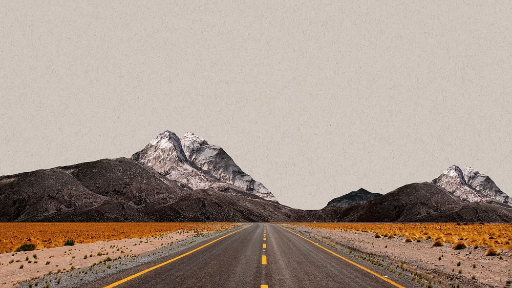 Canyon road desktop wallpaper, travel, nature remixed media background