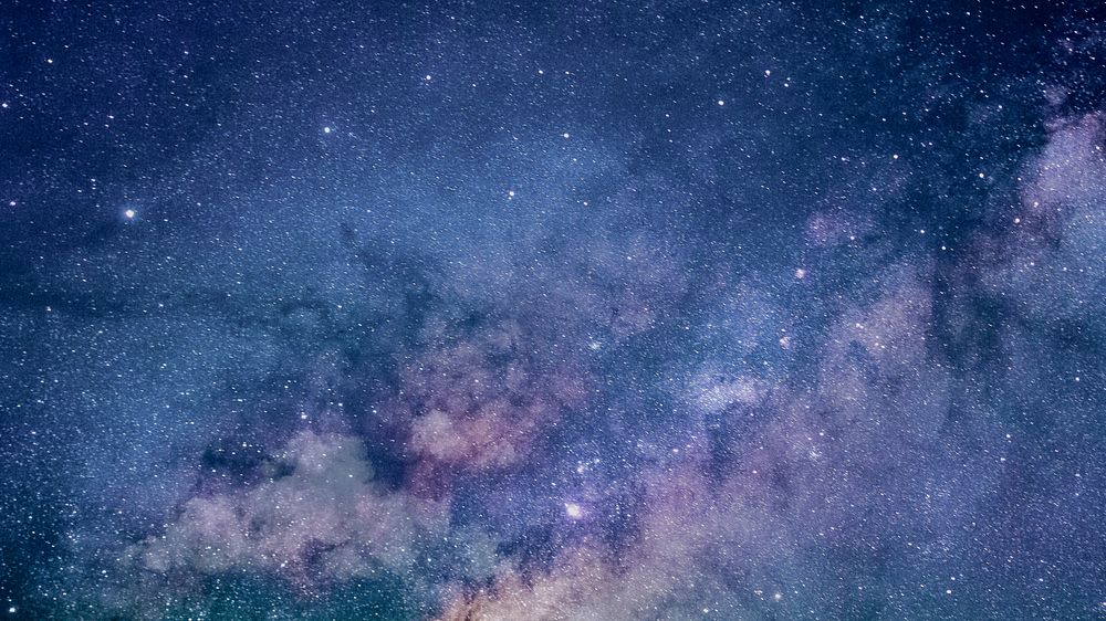 Aesthetic space computer wallpaper, milky way HD background