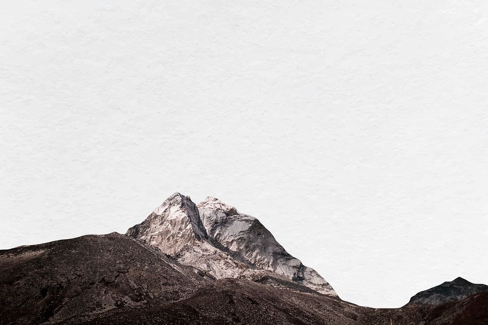 Rocky mountain border background, nature aesthetic vector