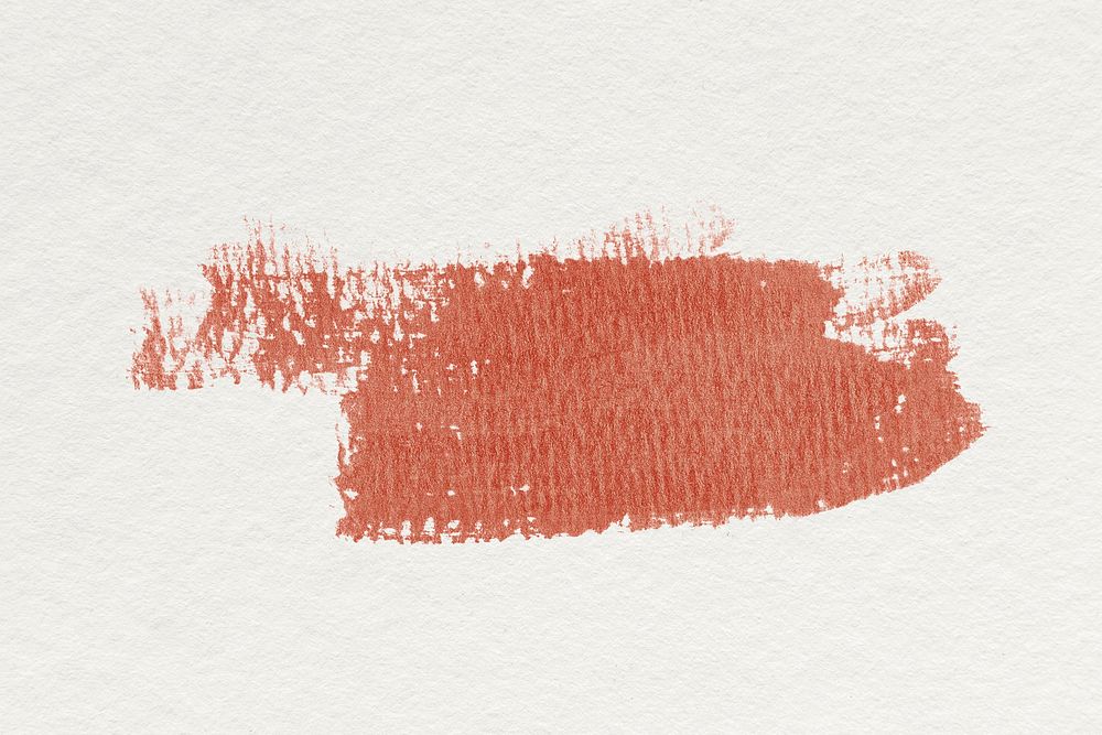 Orange watercolor brush stroke texture clipart