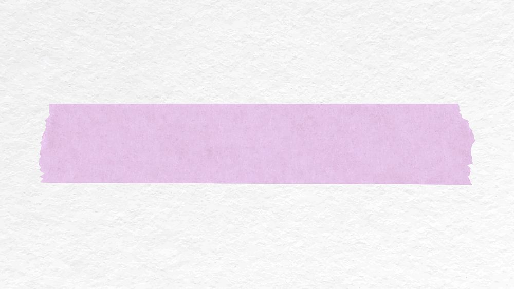 Purple washi tape sticker, ripped paper with texture vector