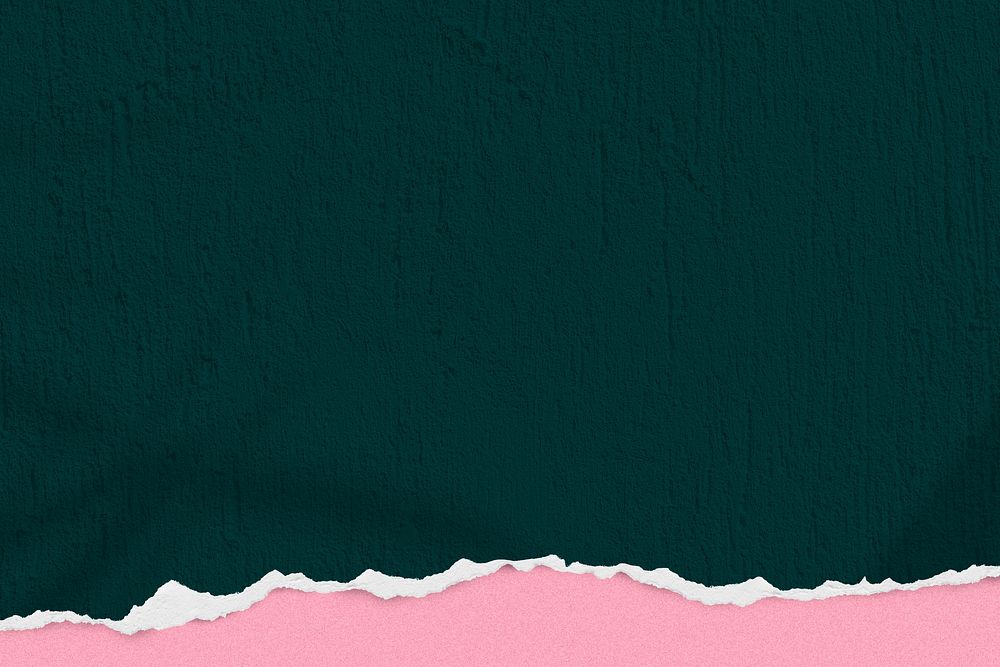 Dark green background, ripped pink paper border psd