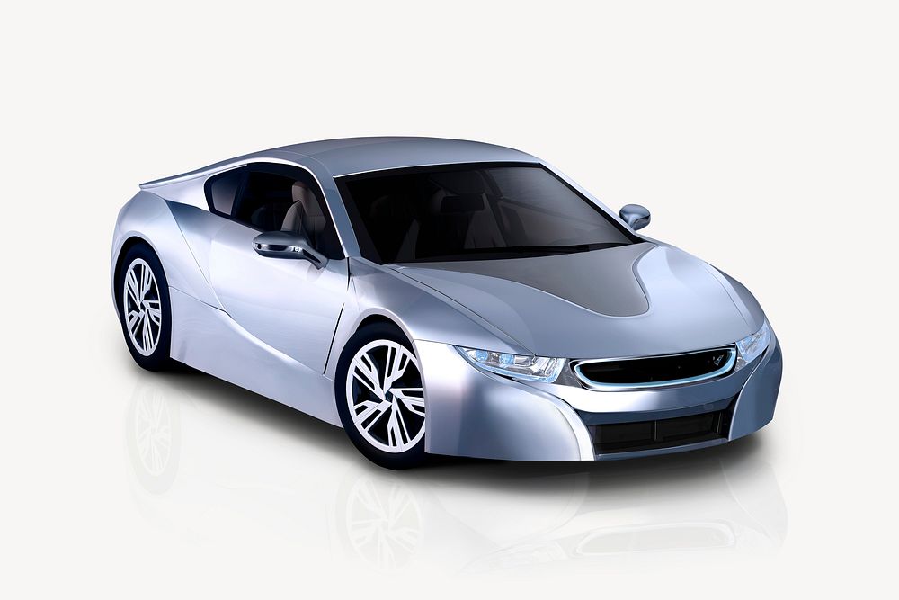 Smart electric car, automotive technology psd