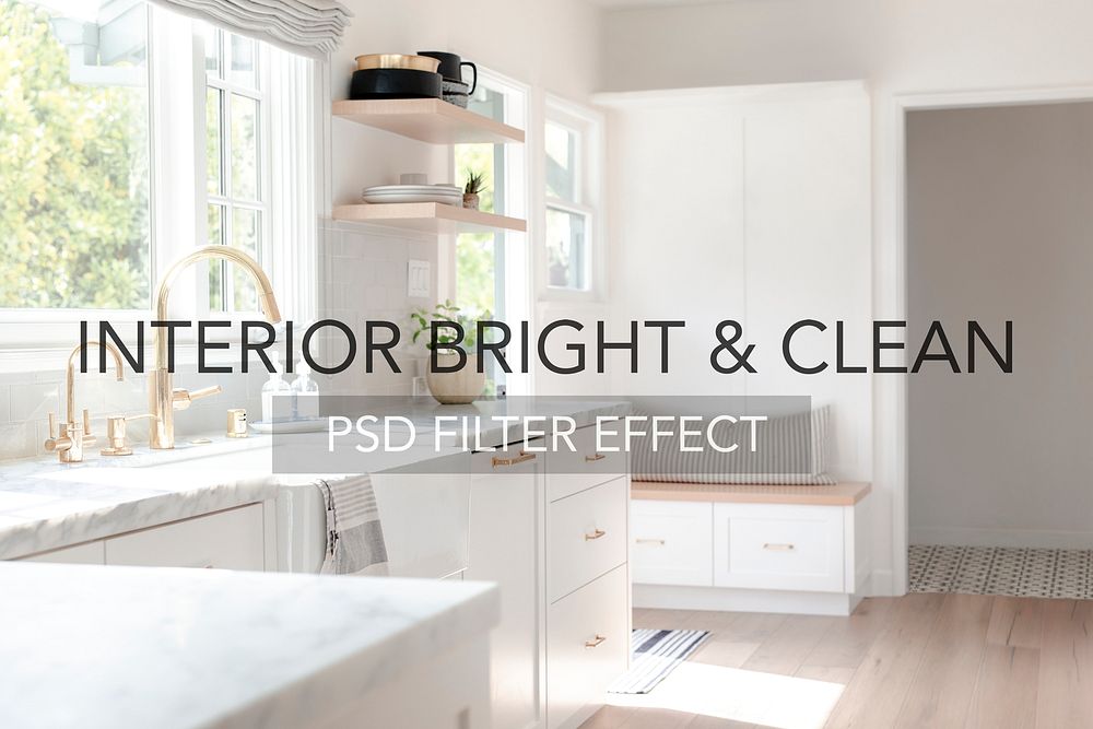 Bright & clean PSD filter effect, Photoshop add-on