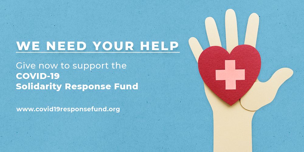 Give now to support the COVID-19 Solidarity Response Fund social banner 