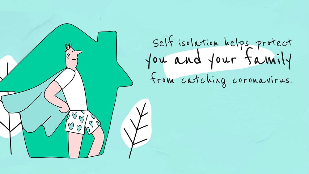 Self isolation helps protect you from covid-19. This image is part our collaboration with the Behavioural Sciences team at…