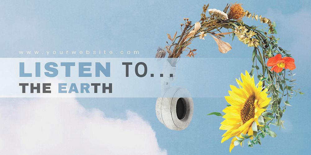 Listen to the earth flower headphones
