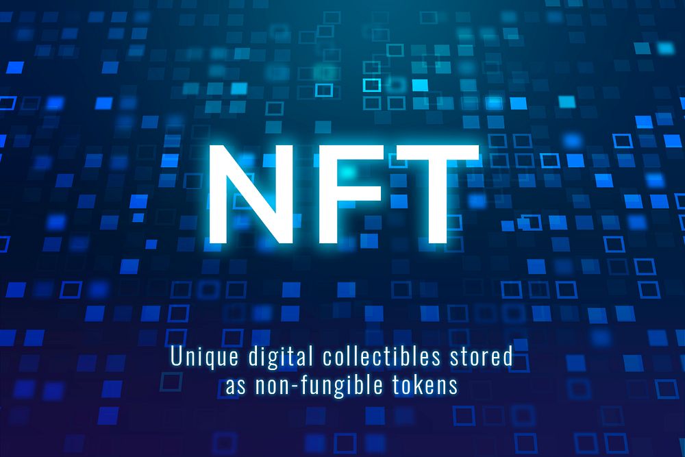 NFT crypto collectible template psd decentralized blockchain blog banner