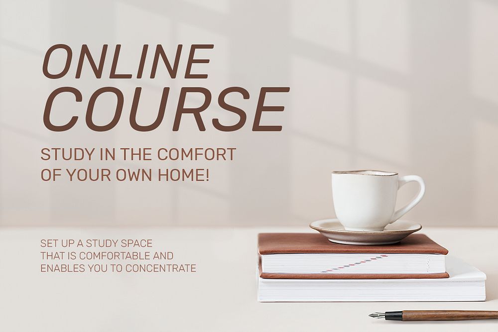 Online course template psd future technology
