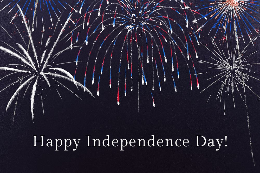 4th of July template psd for banner with editable text, Happy Independence day