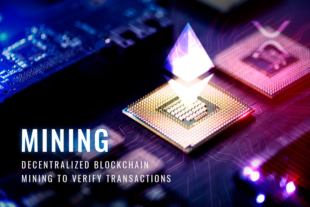 Mining decentralized blockchain template psd finance technology blog banner