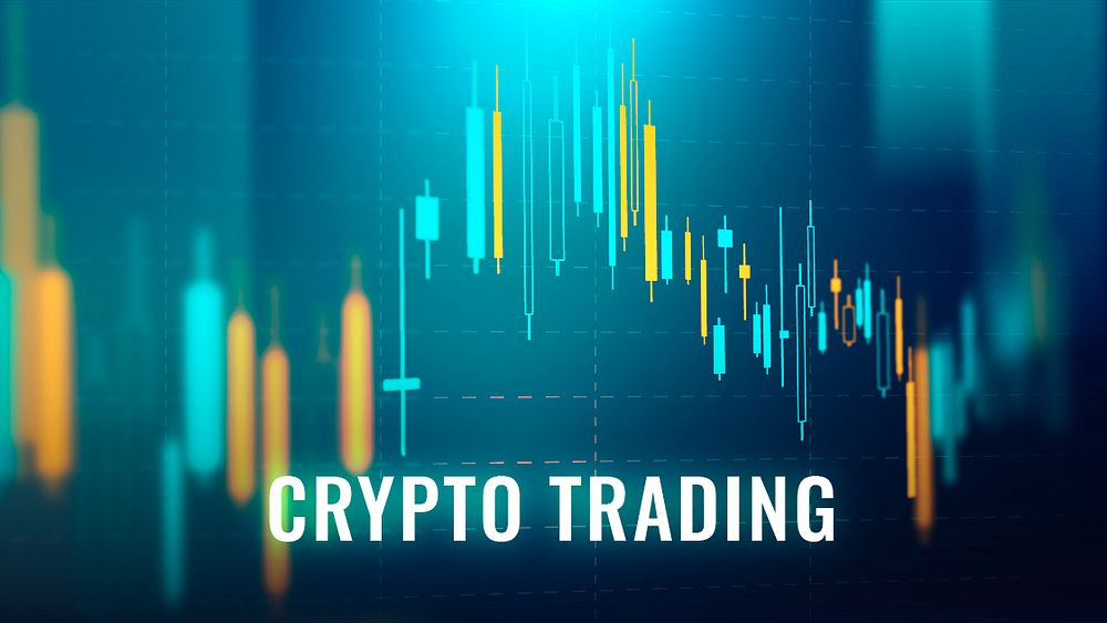 Crypto trading investment template psd digital finance blog banner