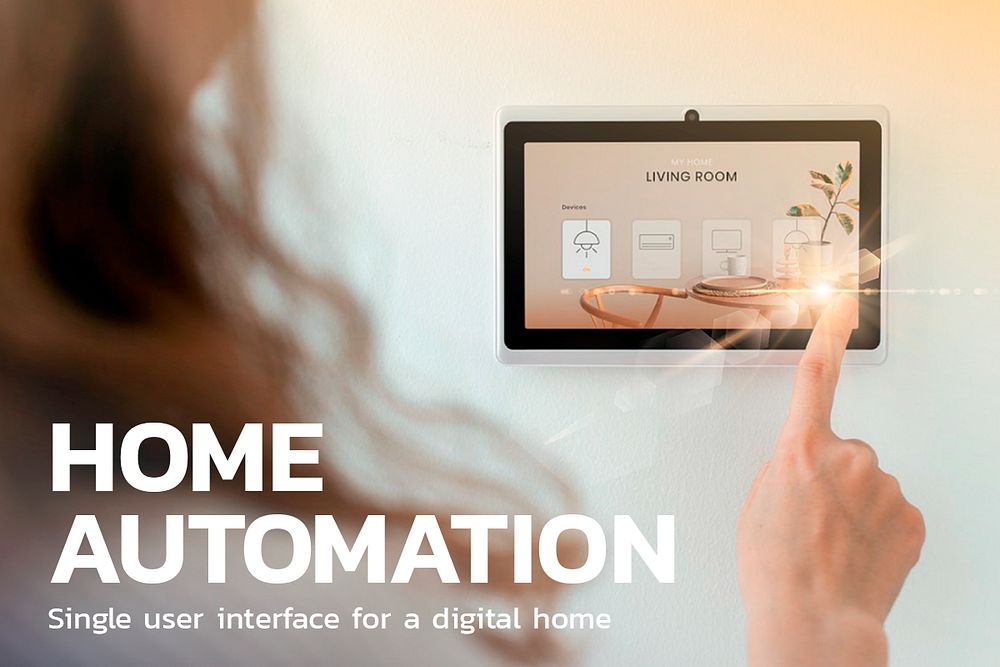 Home automation technology template psd innovation blog banner