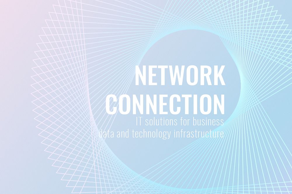 Network connection technology template psd in light blue tone