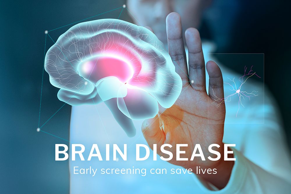 Brain disease technology template psd