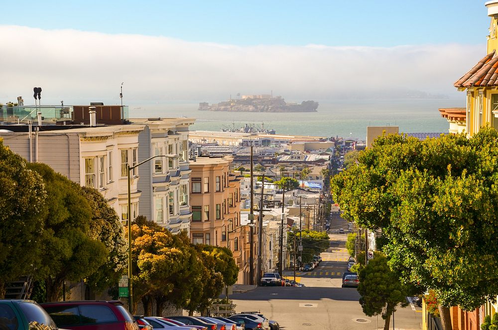 San Francisco California Usa America City. Original public domain image from Wikimedia Commons