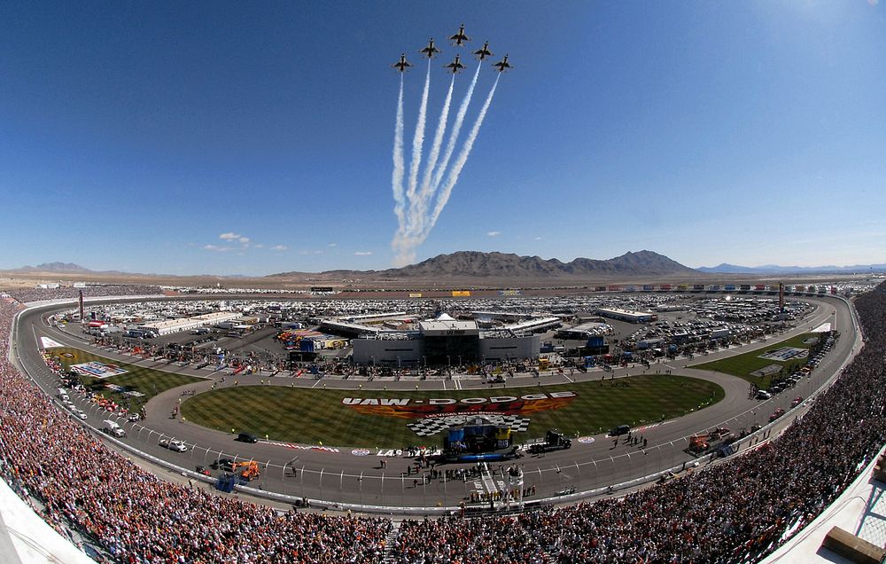 Arena in Las Vegas. Original public domain image from Wikimedia Commons