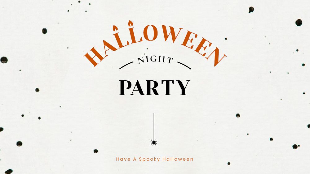 Halloween blog banner template psd