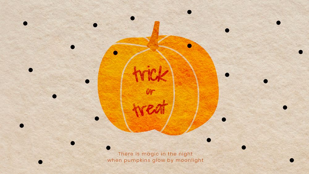 Trick or treat psd Halloween template