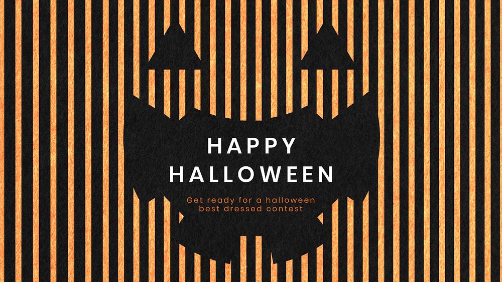 Halloween invitation template psd dress contest