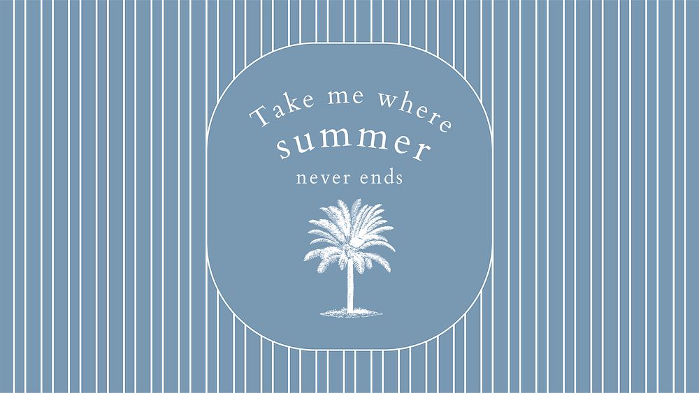 Editable summer banner template psd in blue tone