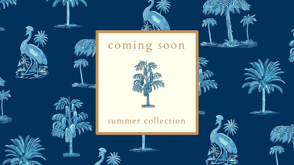 Summer collection banner template psd