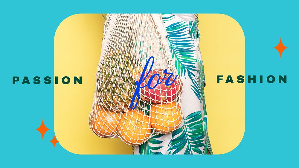 Summer fashion template psd for blog banner