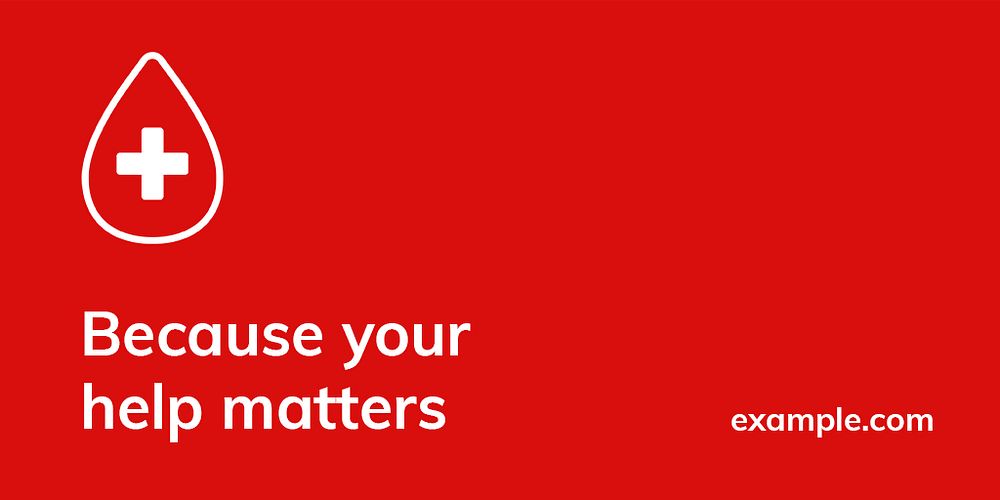 Your help matters template psd health charity ad banner