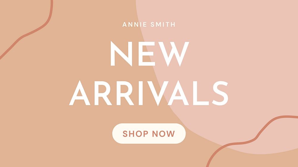 New arrivals banner template, shopping advertisement vector