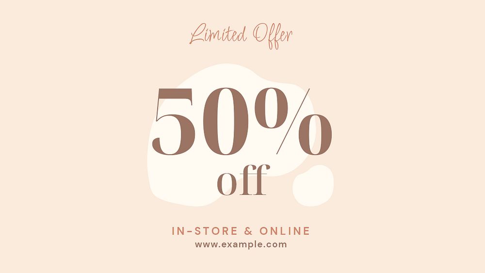 Pastel sale template, abstract memphis, ad banner psd