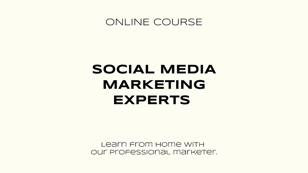 Online course presentation template, media business design vector