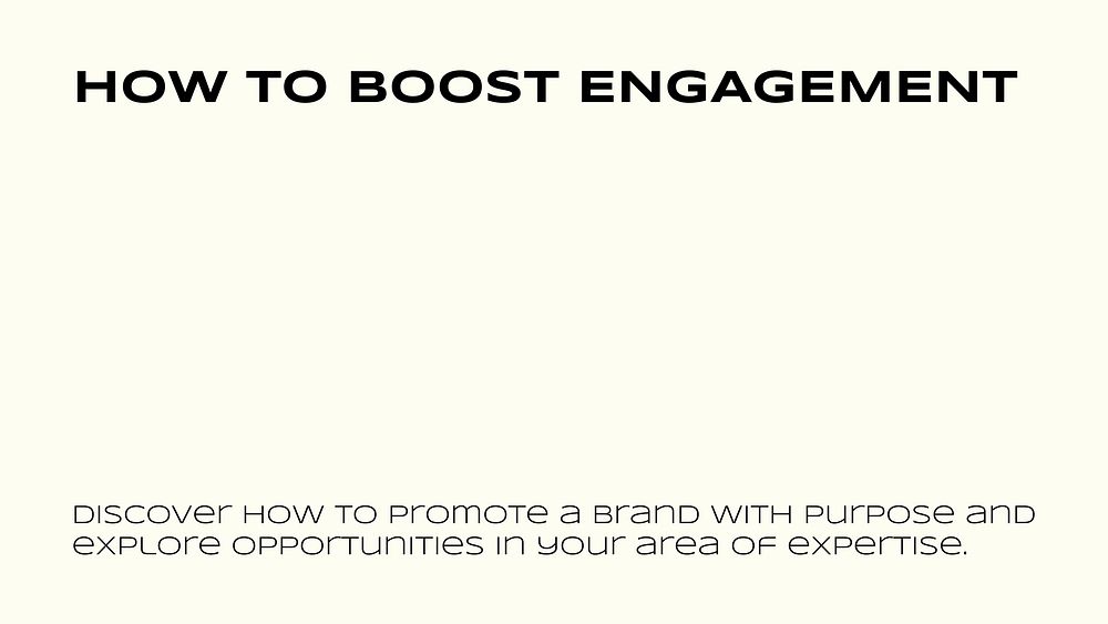 Social media engagement presentation template, marketing course vector