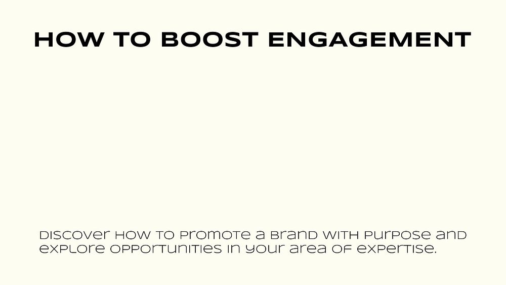 Social media engagement presentation template, marketing course psd