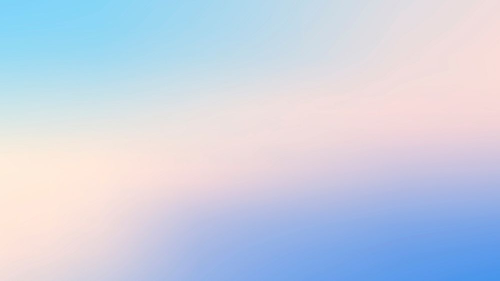 Blue gradient HD wallpaper, pastel iridescent background