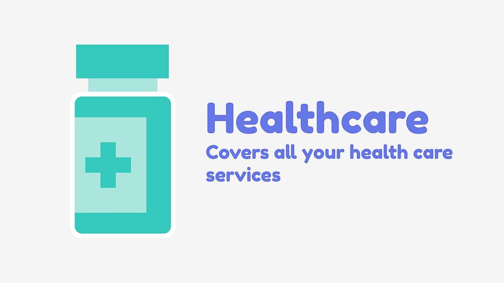 Medical insurance blog banner template, healthcare design vector