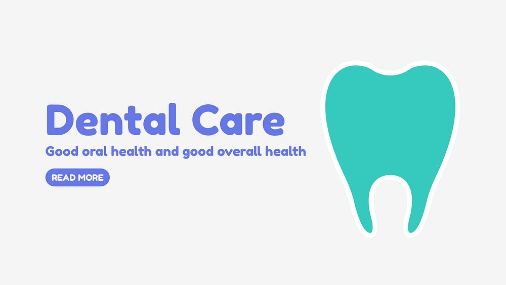 Dental care blog banner template, dentist design psd